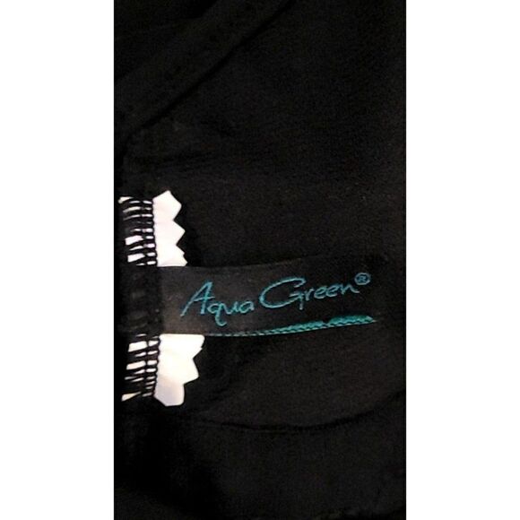 Aqua Green Shaping Ruffled Slimming One Piece Swimsuit Women's Size Small - Picture 3 of 3